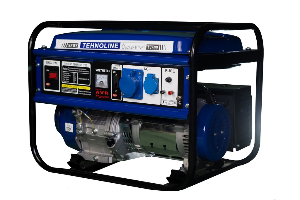 Генератор Tehnotek Т 7500 (6,5/7,0,кВт, ручной старт,медная обмотка)