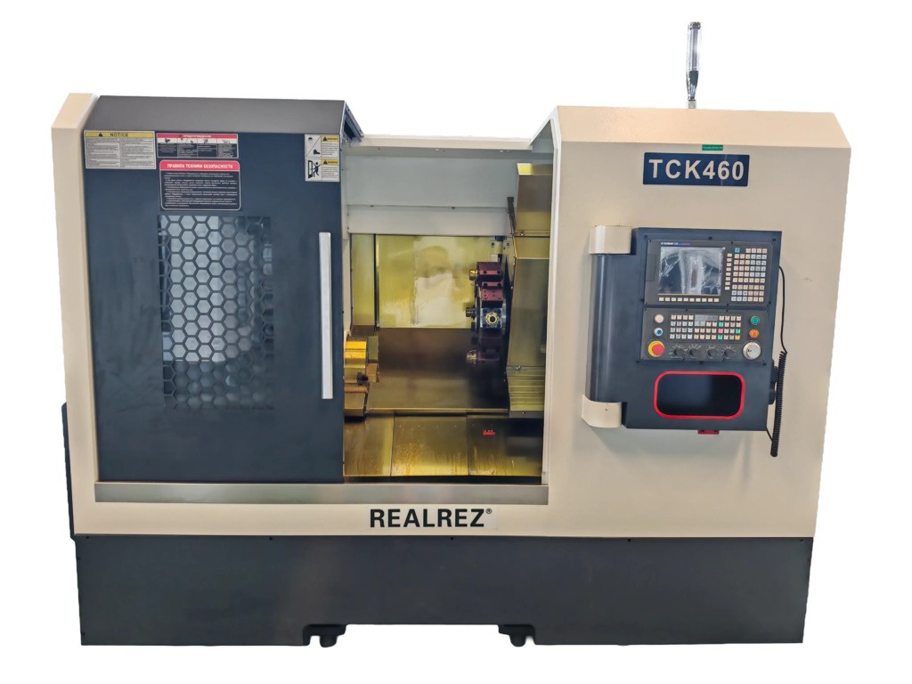 Токарный станок с ЧПУ ТCK 460x350 с наклонной станиной (Ось Y и GSK988Ta)
