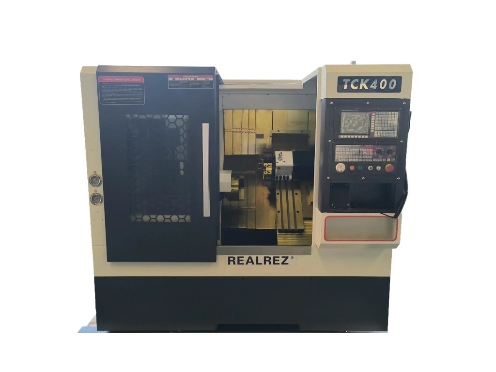 Токарный ЧПУ с наклонной станиной TСK400x400