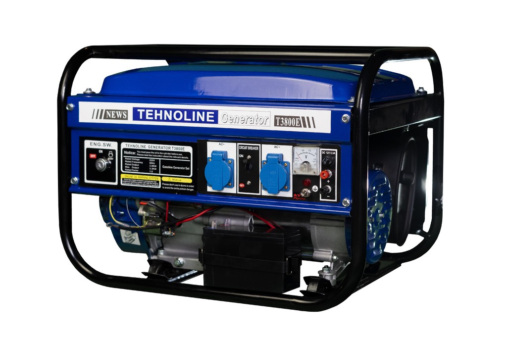 Генератор Tehnoline T3800E (3/3,3 кВт электростарт, алюминиевая обмотка, ротор 12 см)
