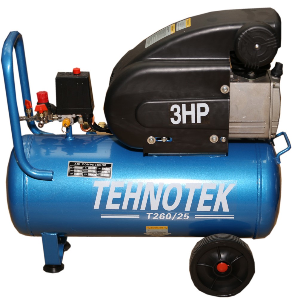 Компрессор Tehnoline Т260/25/1,8кВт/8 атм/прямая пер./1порш